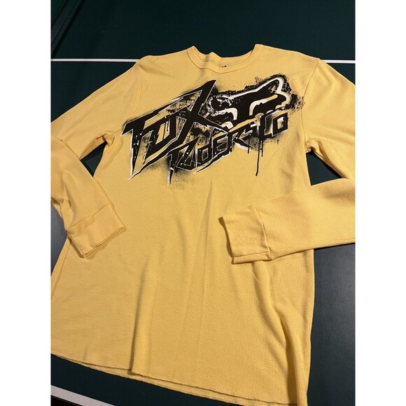 FOX Racing Riders Co Motorcycle Long Sleeve Waffle Thermal Shirt LARGE - Picture 4 of 7